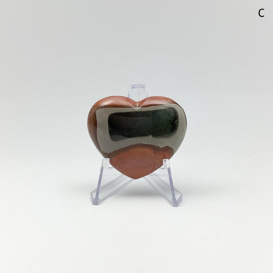Polychrome Jasper Heart - Rocks and Gems Canada