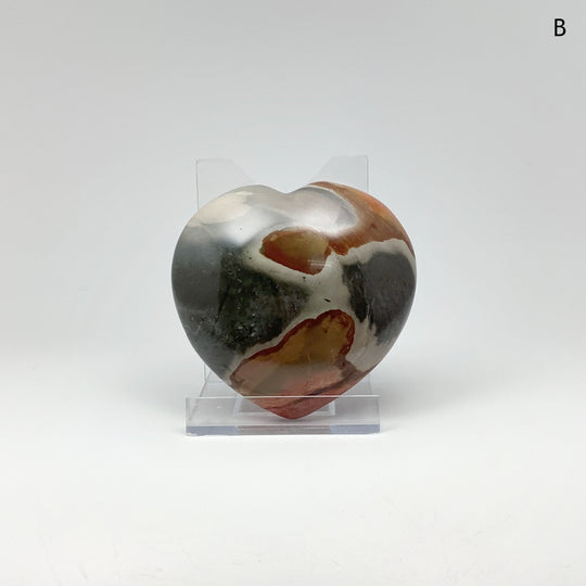 Polychrome Jasper Heart - Rocks and Gems Canada