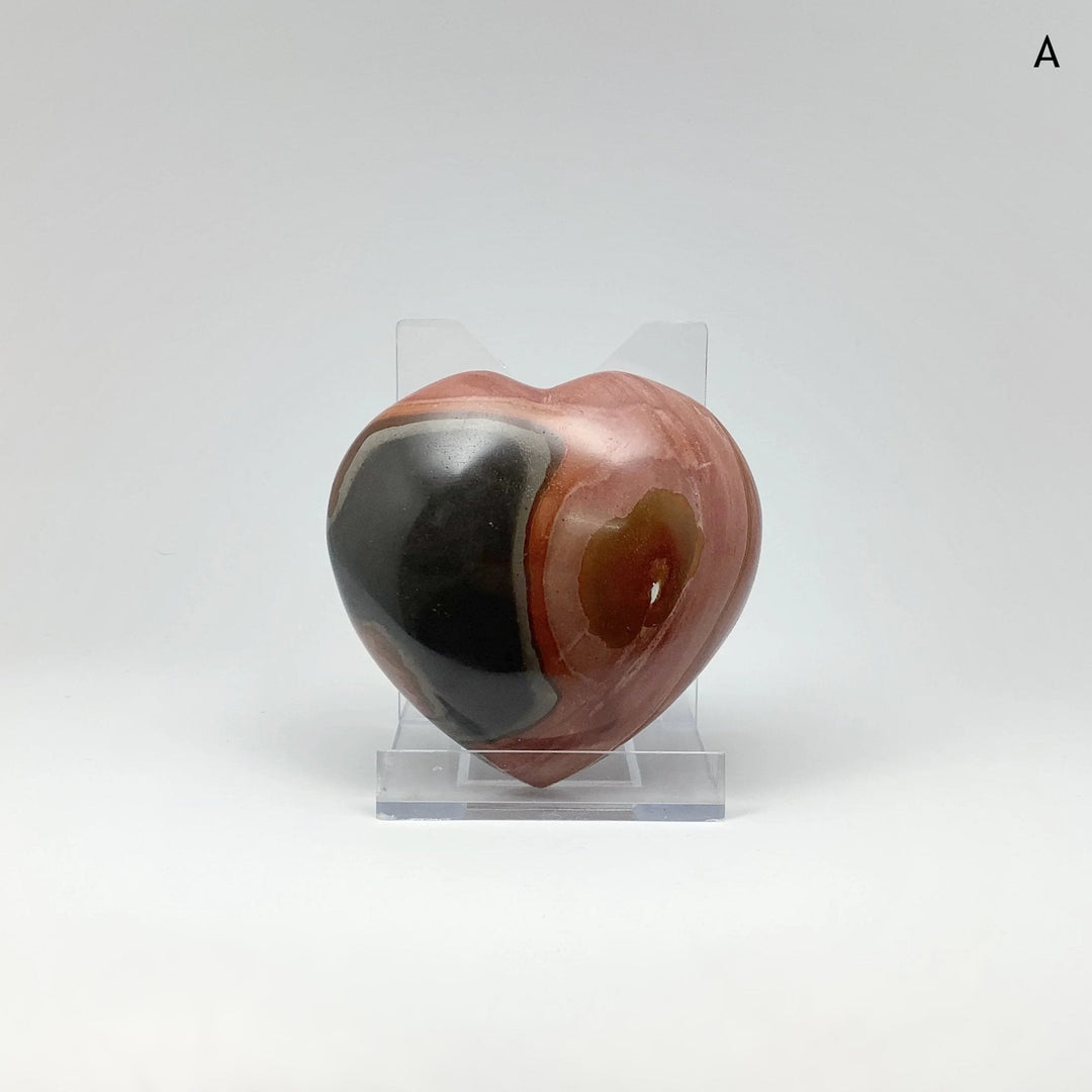 Polychrome Jasper Heart - Rocks and Gems Canada