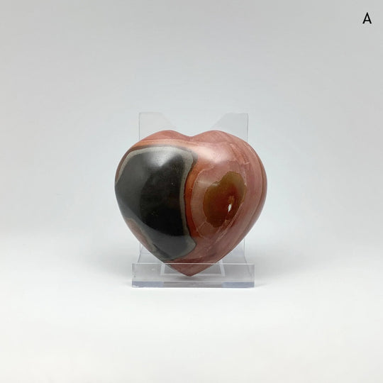 Polychrome Jasper Heart - Rocks and Gems Canada