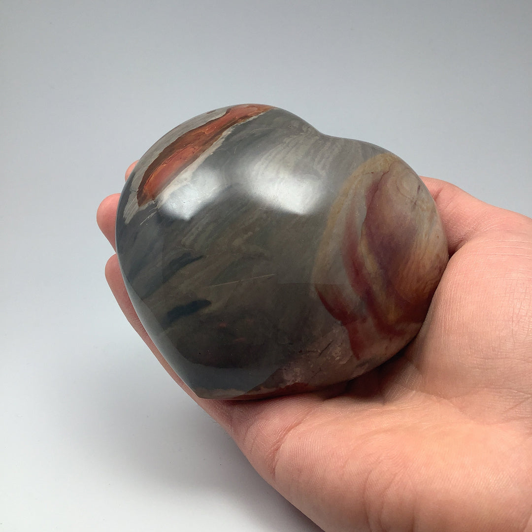 Polychrome Jasper Heart - Rocks and Gems Canada