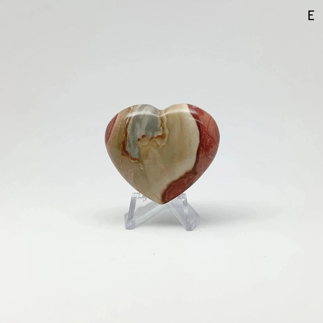 Polychrome Jasper Heart - Rocks and Gems Canada