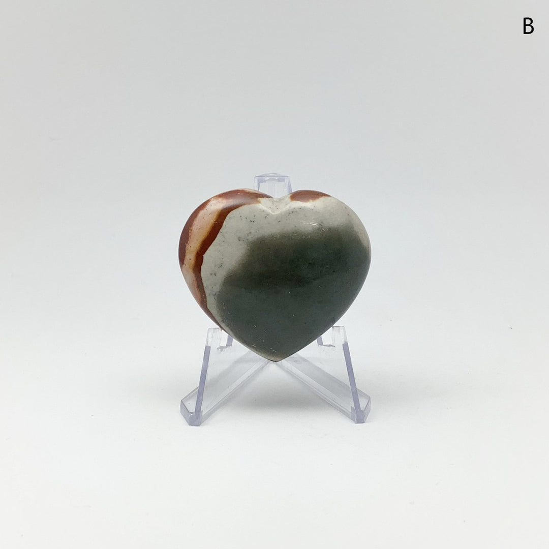 Polychrome Jasper Heart - Rocks and Gems Canada
