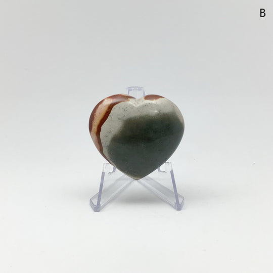 Polychrome Jasper Heart - Rocks and Gems Canada