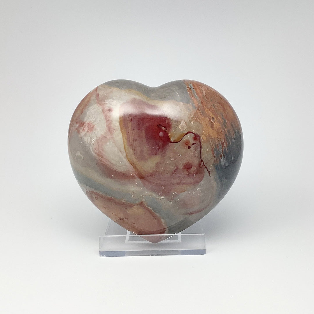 Polychrome Jasper Heart - Rocks and Gems Canada