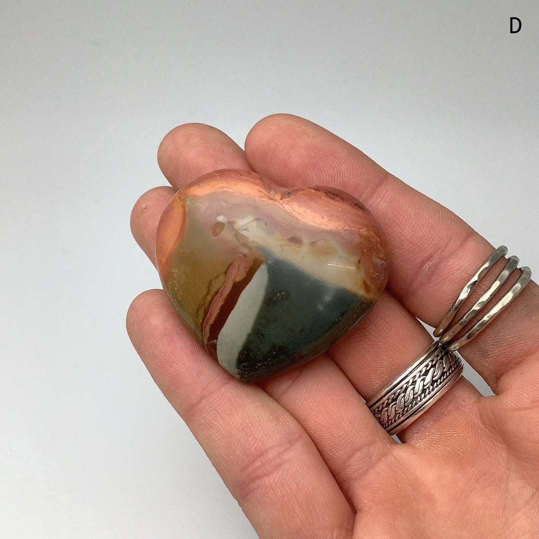 Polychrome Jasper Heart - Rocks and Gems Canada