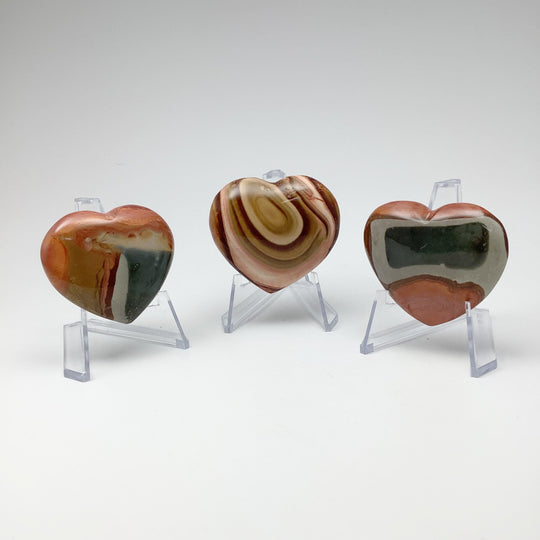 Polychrome Jasper Heart - Rocks and Gems Canada