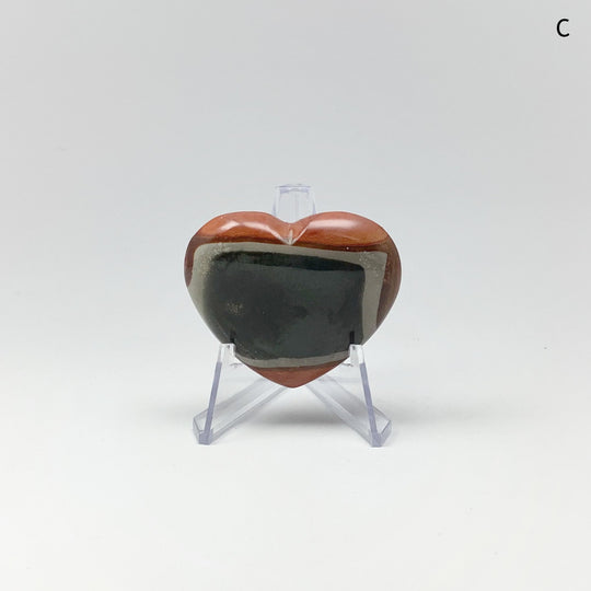 Polychrome Jasper Heart - Rocks and Gems Canada