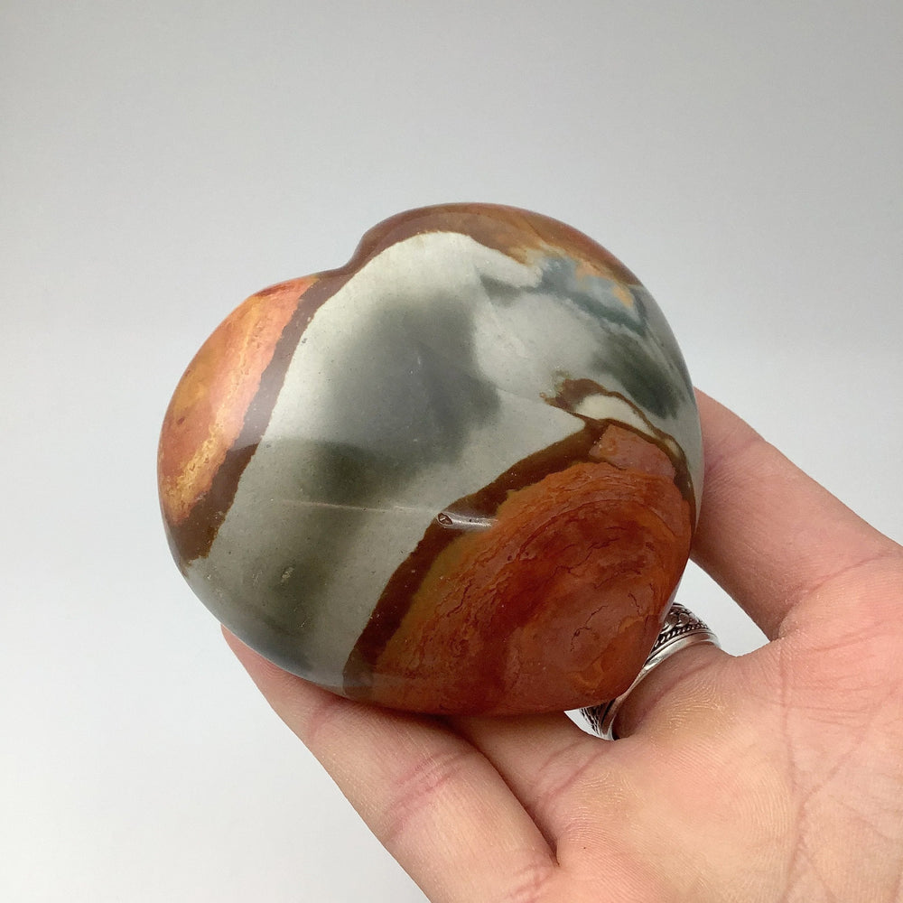 Polychrome Jasper Heart - Rocks and Gems Canada