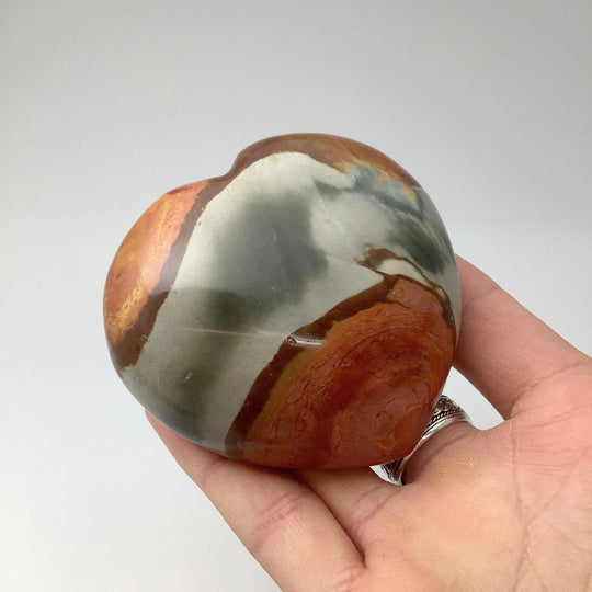 Polychrome Jasper Heart - Rocks and Gems Canada