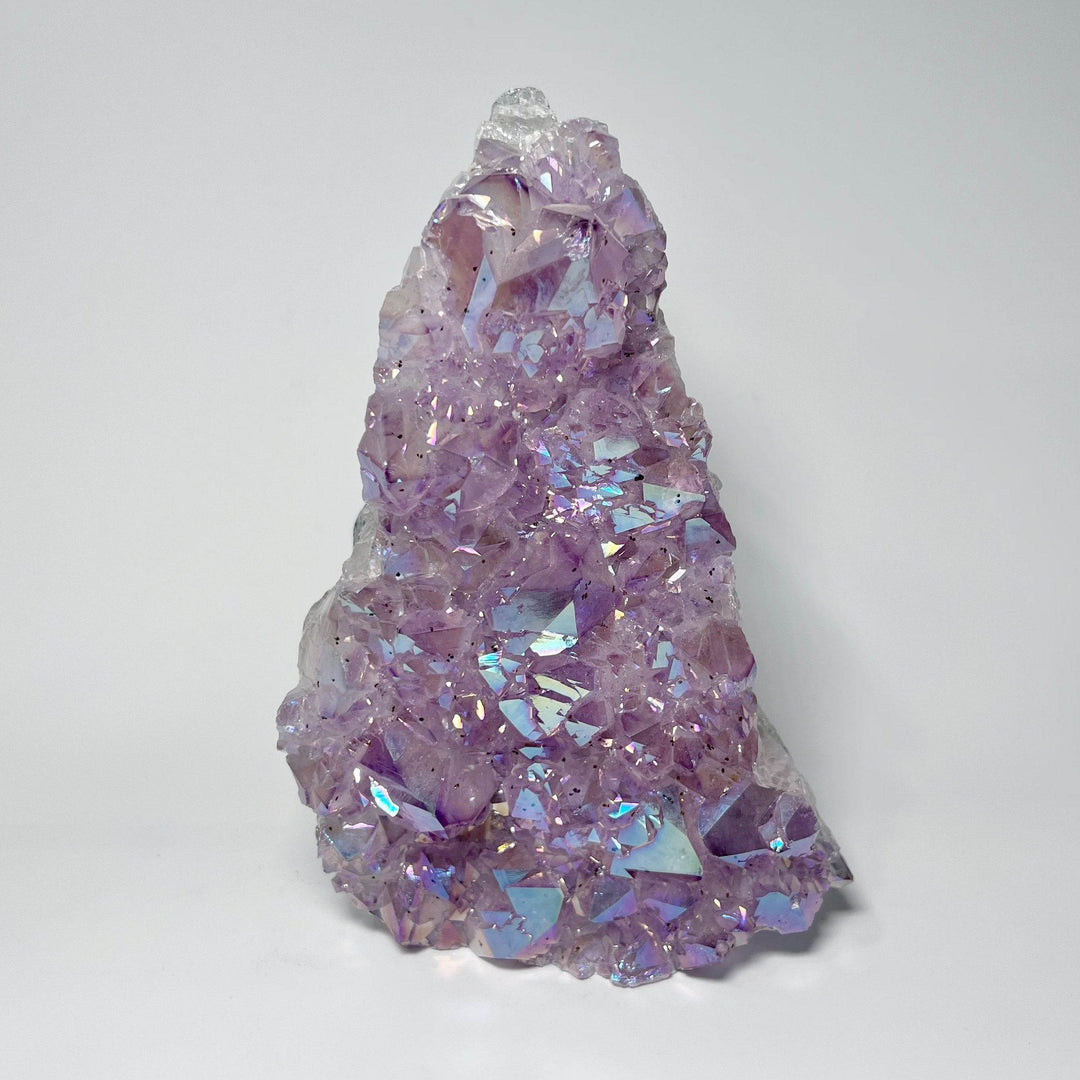 Rainbow Amethyst Druze Cluster Stand Up-Rocks and Gems Canada
