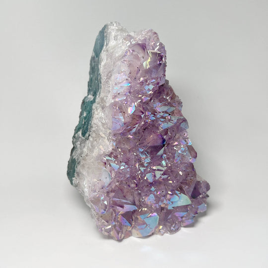 Rainbow Amethyst Druze Cluster Stand Up-Rocks and Gems Canada