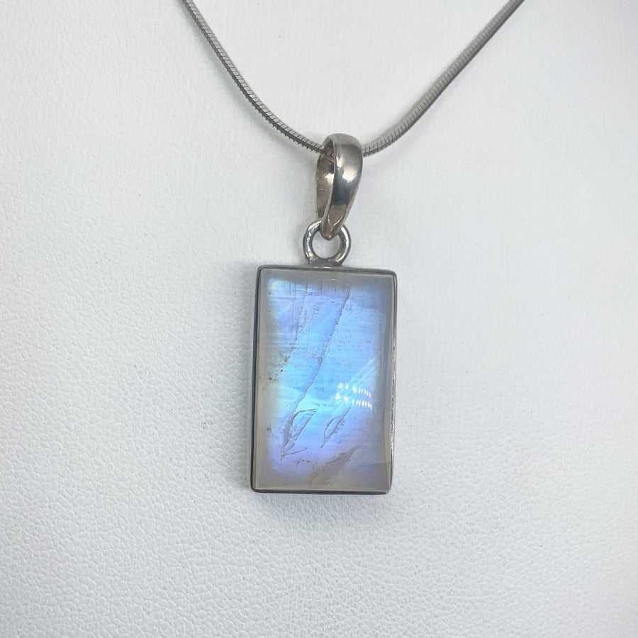 Rainbow Moonstone Pendant-Rocks and Gems Canada