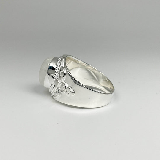 Rainbow Moonstone Ring-Rocks and Gems Canada