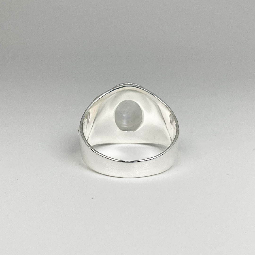 Rainbow Moonstone Ring-Rocks and Gems Canada