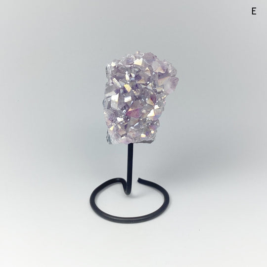Rainbow Amethyst Druze Cluster On Stand - Rocks and Gems Canada