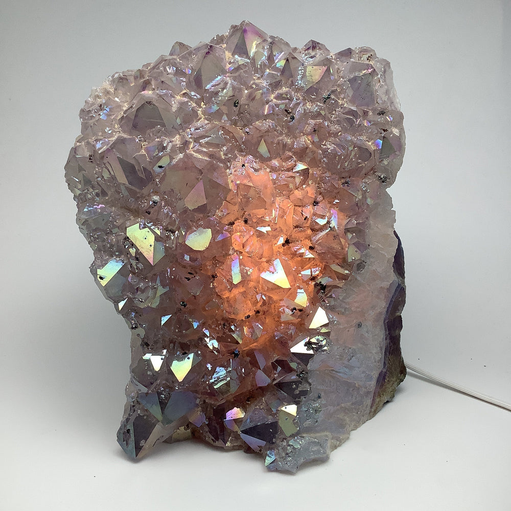 Rainbow Amethyst Lamp - Rocks and Gems Canada