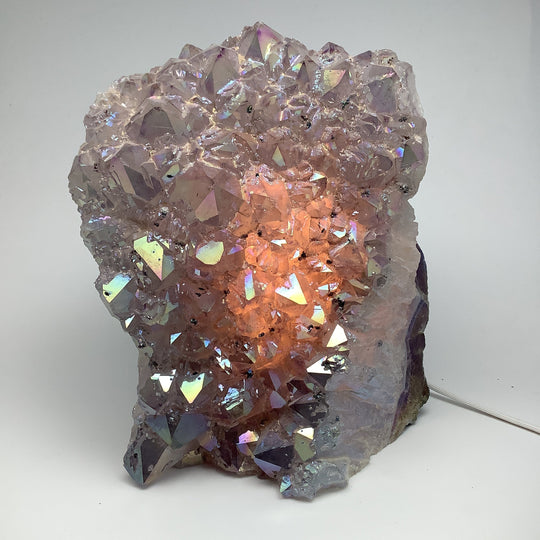 Rainbow Amethyst Lamp - Rocks and Gems Canada