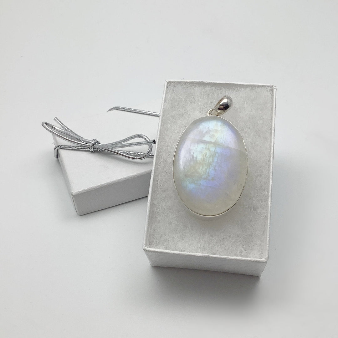 Rainbow Moonstone Pendant - Rocks and Gems Canada