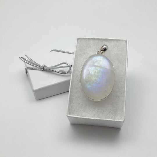 Rainbow Moonstone Pendant - Rocks and Gems Canada