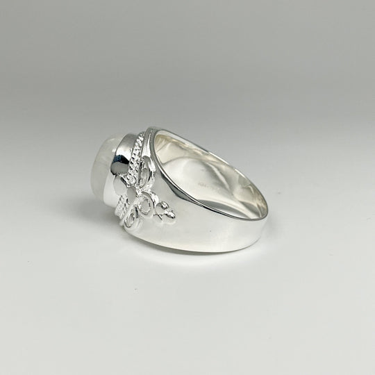 Rainbow Moonstone Ring - Rocks and Gems Canada