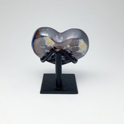Rainbow Quartz Heart on Stand