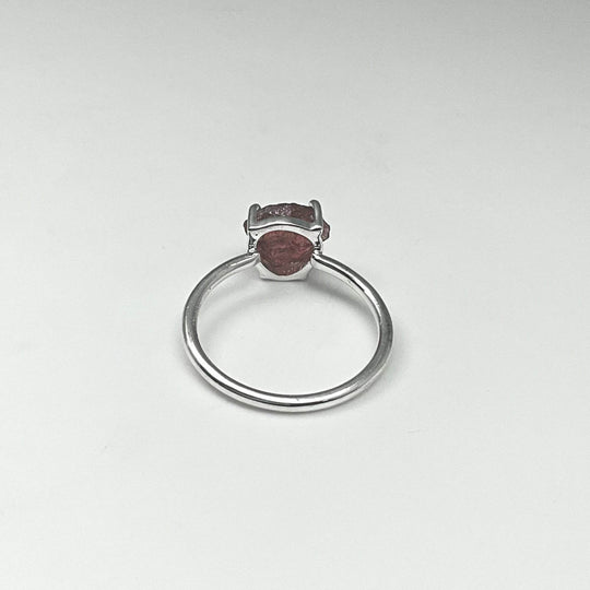 Raw Pink Tourmaline Ring-Rocks and Gems Canada