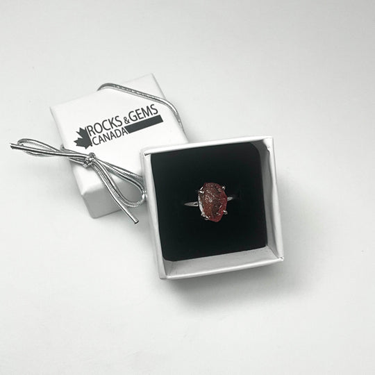 Raw Pink Tourmaline Ring-Rocks and Gems Canada