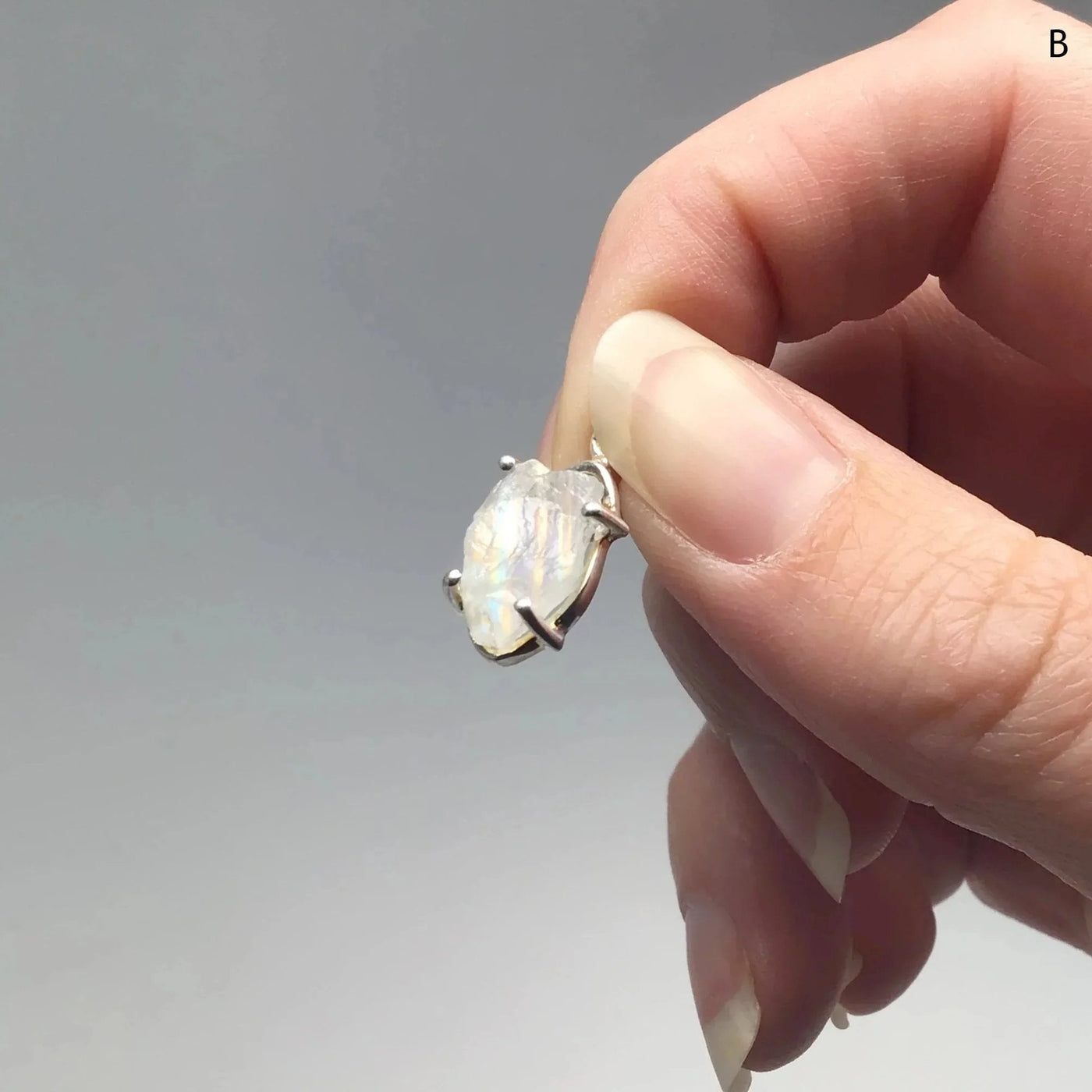 Raw Moonstone Pendant