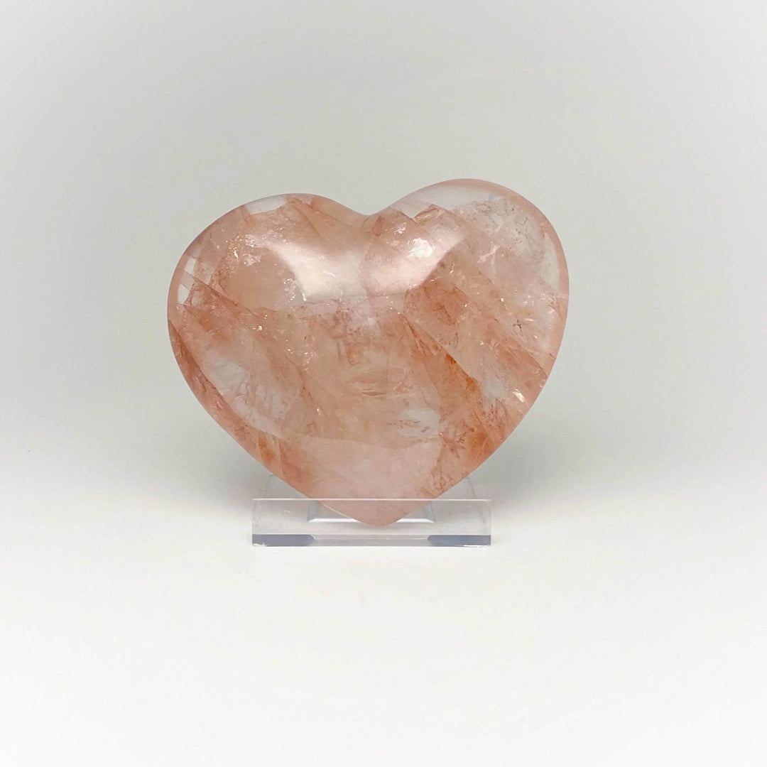 Red Hematoid Quartz Heart-Rocks and Gems Canada