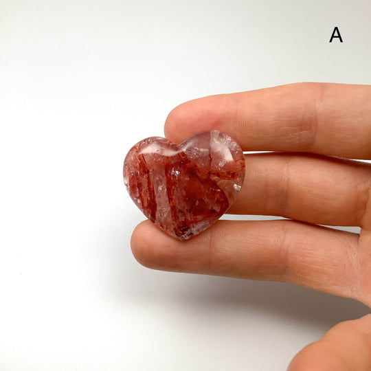 Red Hematoid Quartz Heart-Rocks and Gems Canada