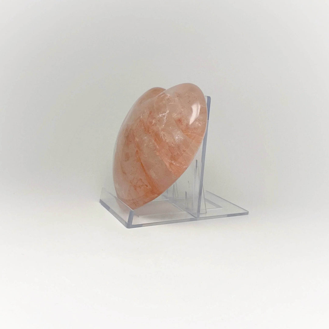 Red Hematoid Quartz Heart-Rocks and Gems Canada