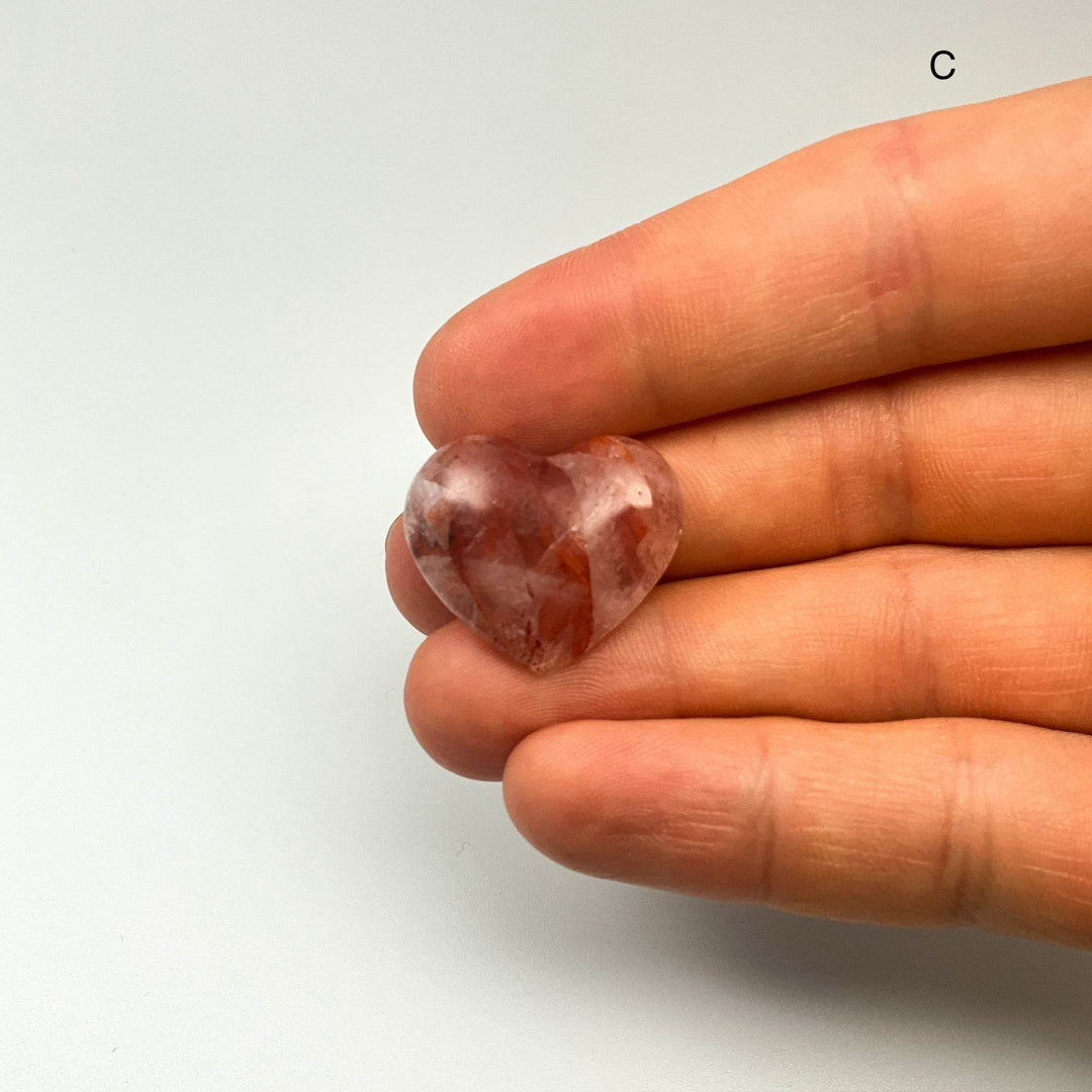 Red Hematoid Quartz Heart-Rocks and Gems Canada