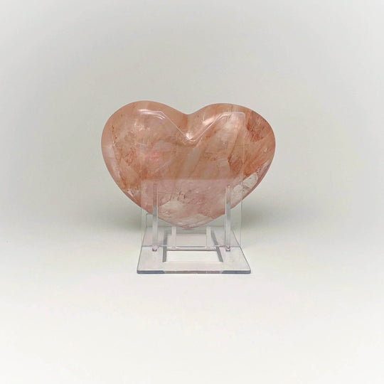 Red Hematoid Quartz Heart-Rocks and Gems Canada