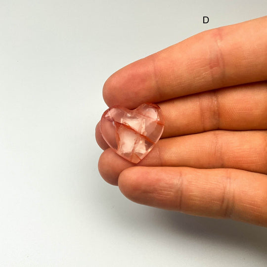 Red Hematoid Quartz Heart-Rocks and Gems Canada