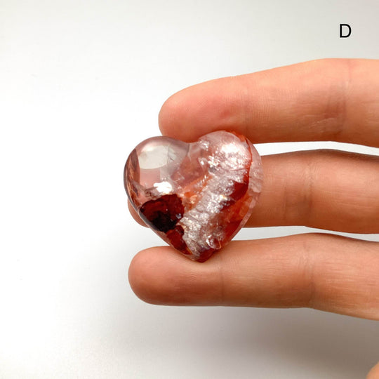 Red Hematoid Quartz Heart-Rocks and Gems Canada