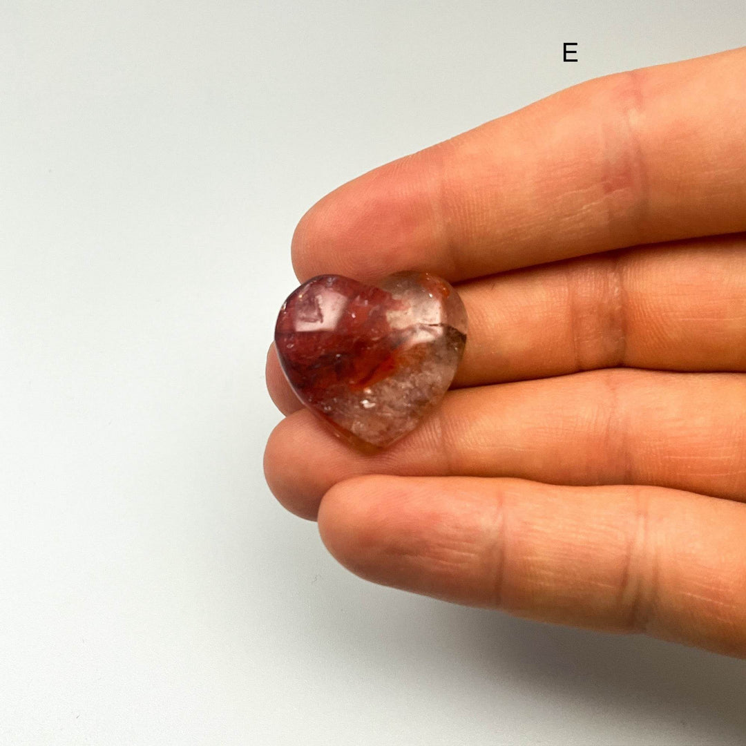 Red Hematoid Quartz Heart-Rocks and Gems Canada