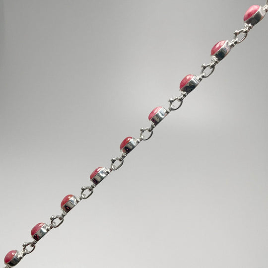 Rhodonite Sterling Silver Bracelet-Rocks and Gems Canada