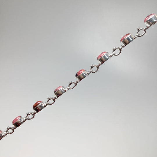 Rhodonite Sterling Silver Bracelet - Rocks and Gems Canada