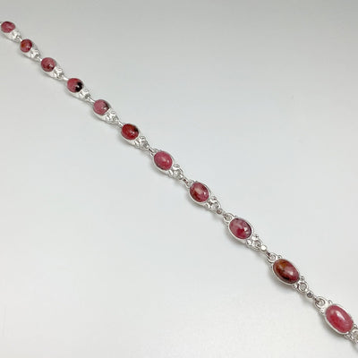 Rhodonite Sterling Silver Bracelet