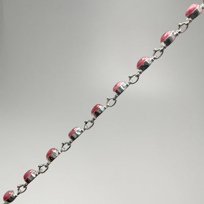 Rhodonite Sterling Silver Bracelet