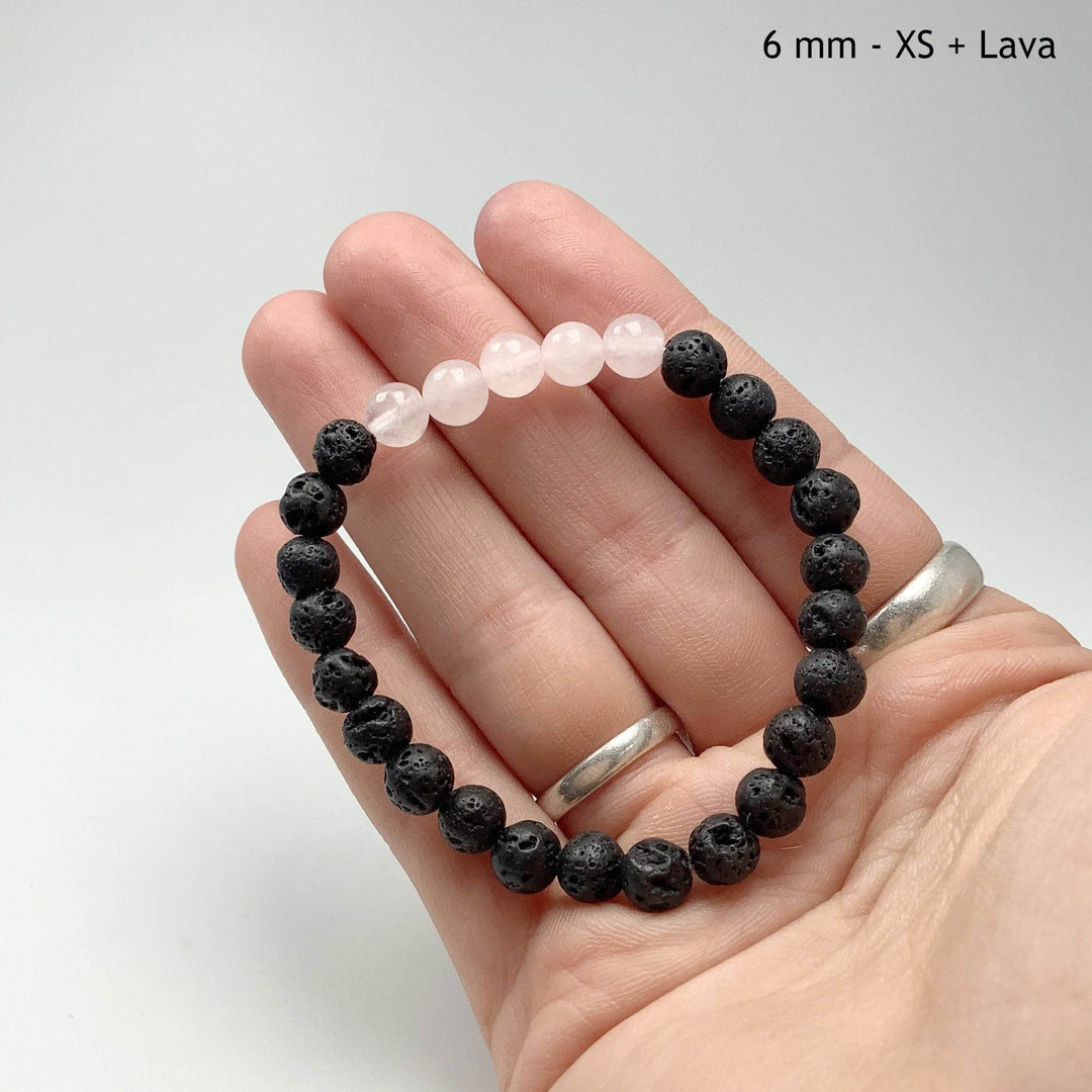 Rose Quartz Beaded Bracelet-Rocks and Gems Canada