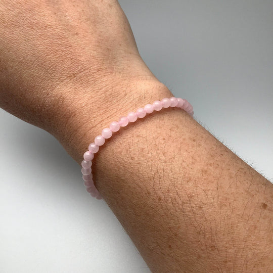 Rose Quartz Beaded Bracelet-Rocks and Gems Canada