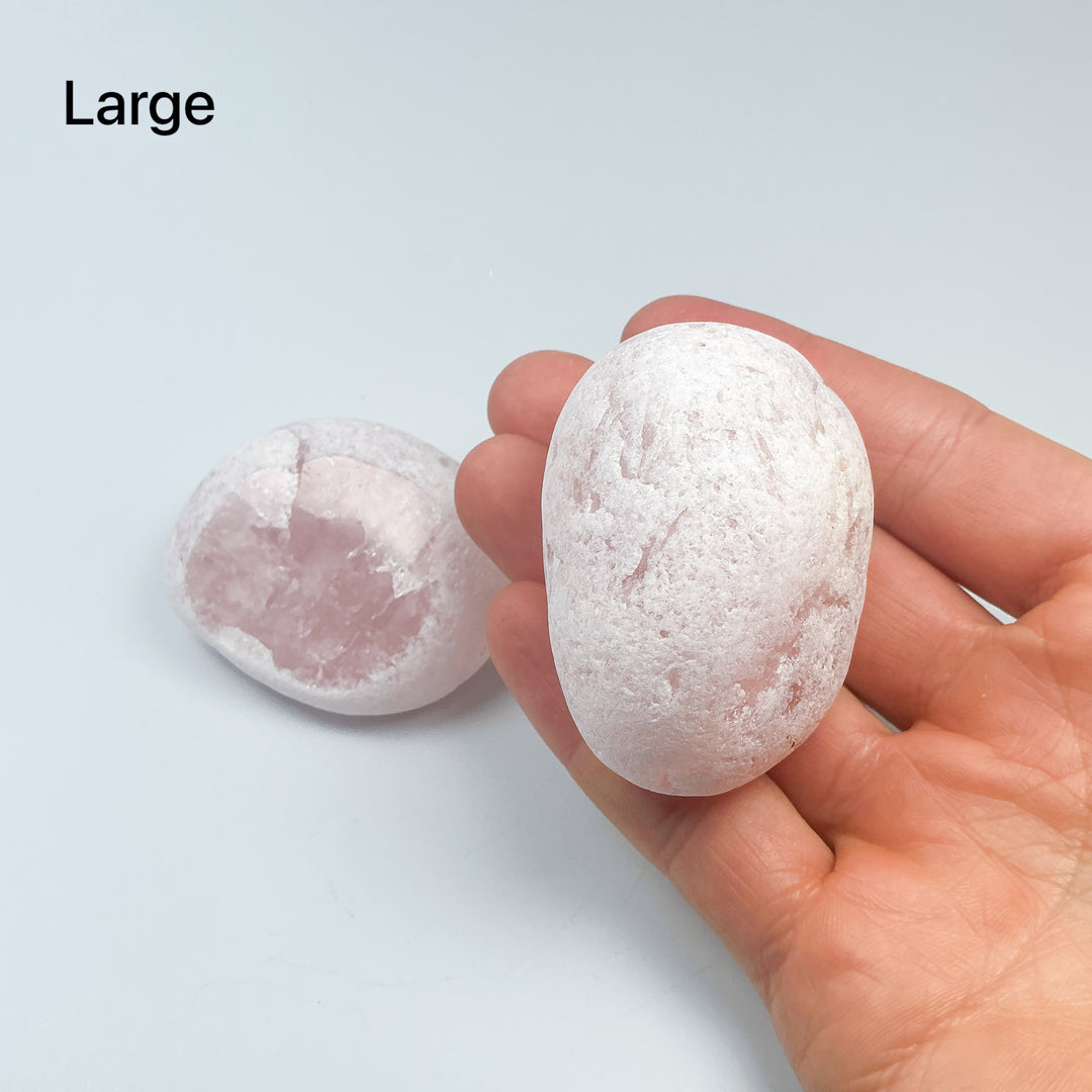 Rose Quartz Ema Egg-Rocks and Gems Canada