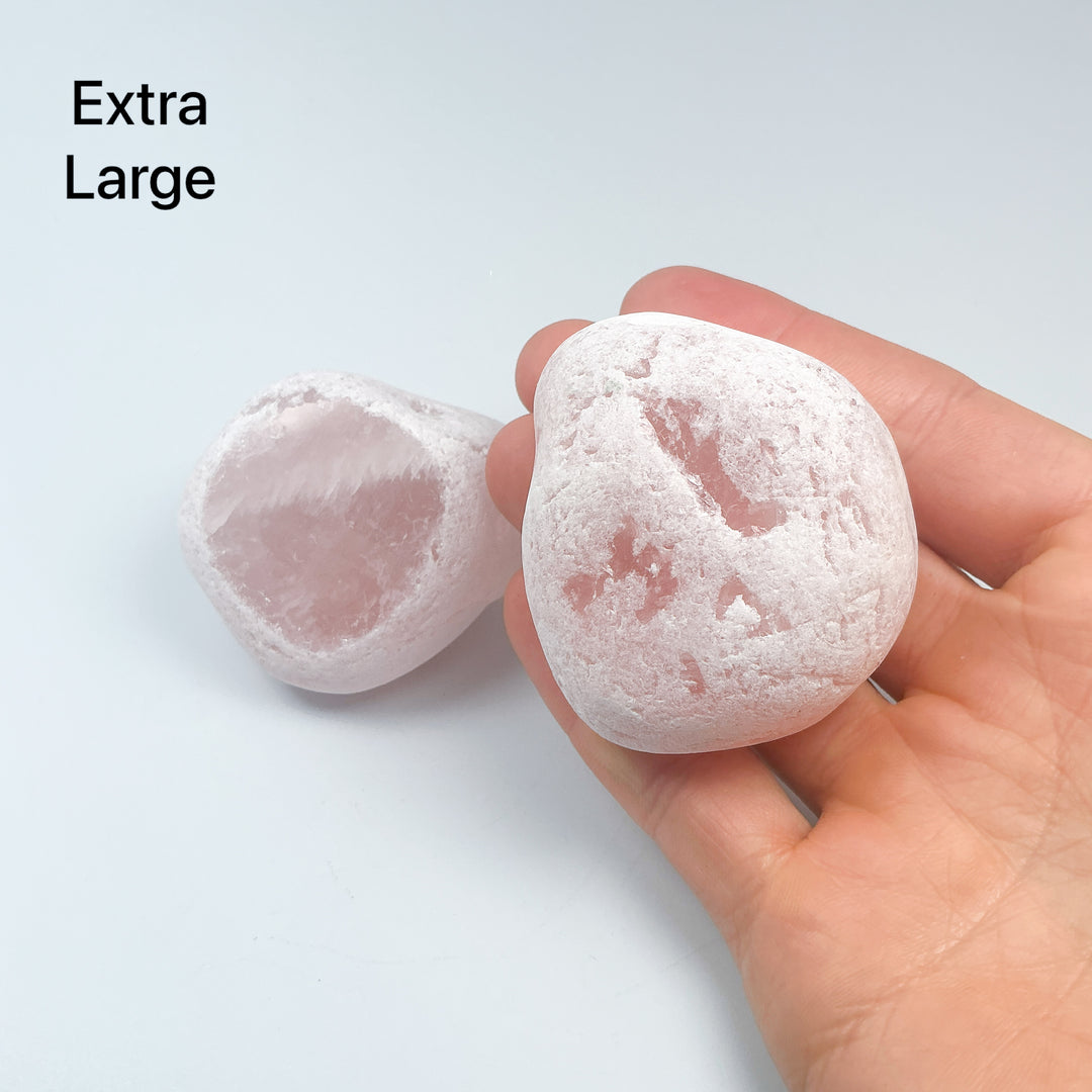 Rose Quartz Ema Egg-Rocks and Gems Canada