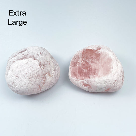 Rose Quartz Ema Egg-Rocks and Gems Canada