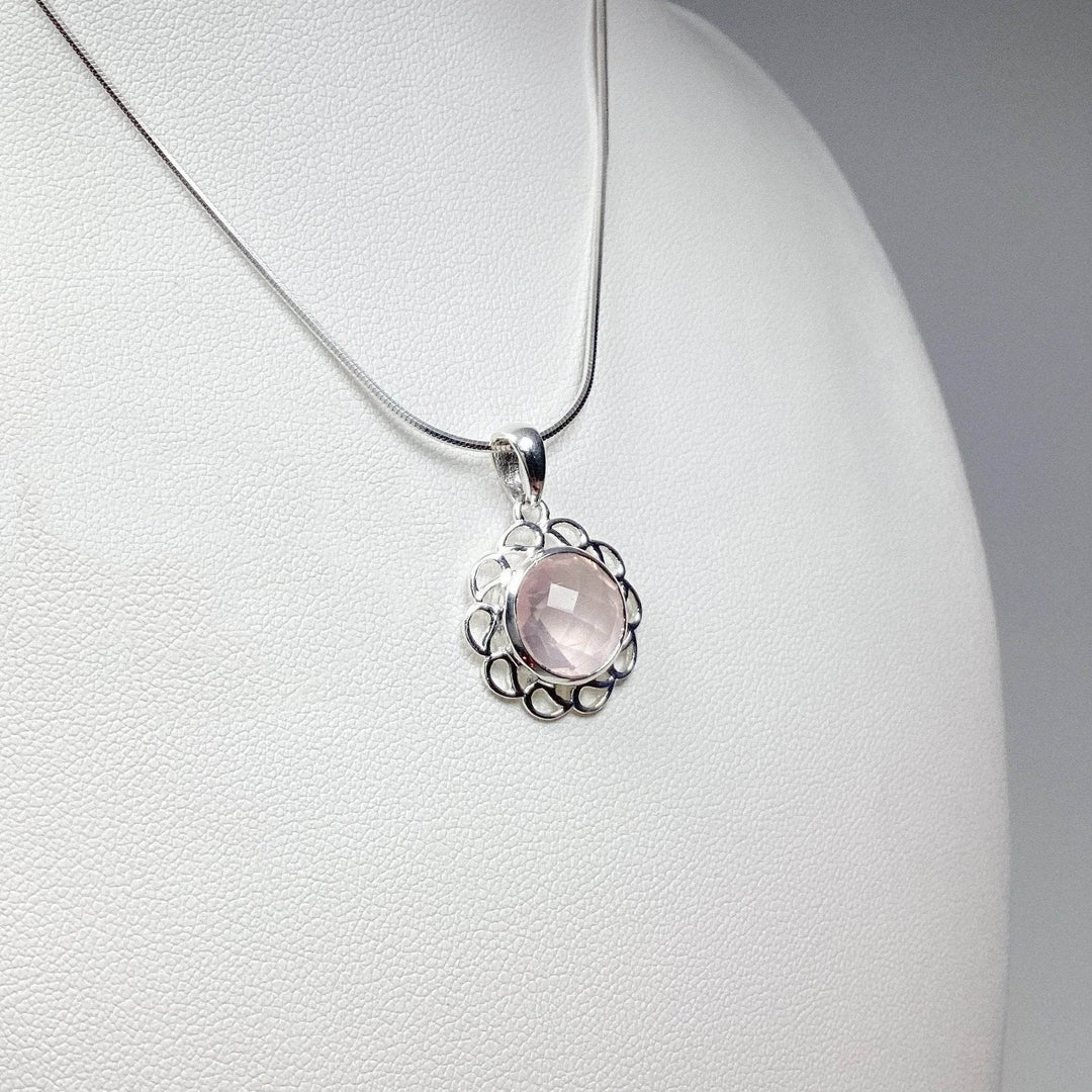 Rose Quartz Pendant-Rocks and Gems Canada