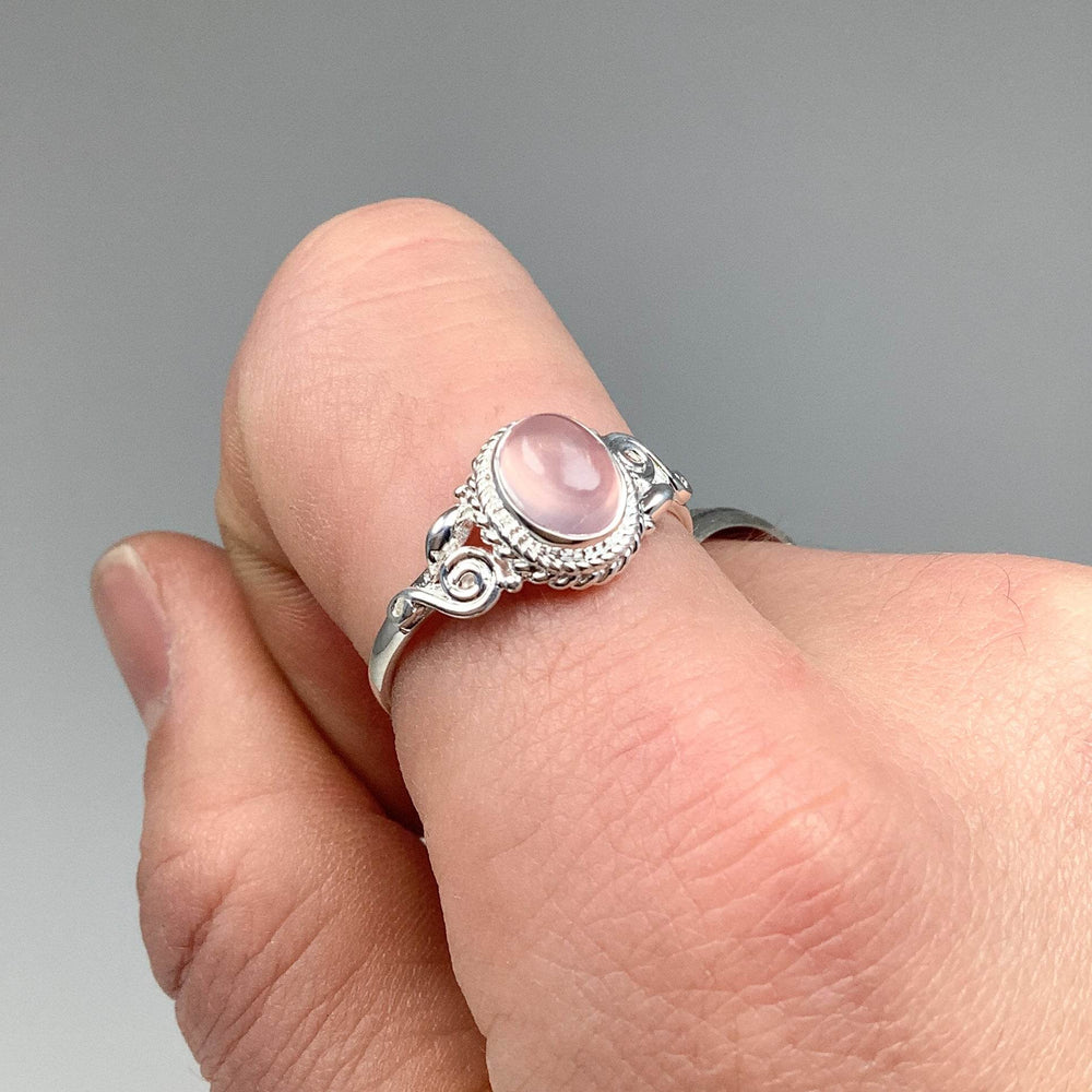 Rose Quartz Ring-Rocks and Gems Canada