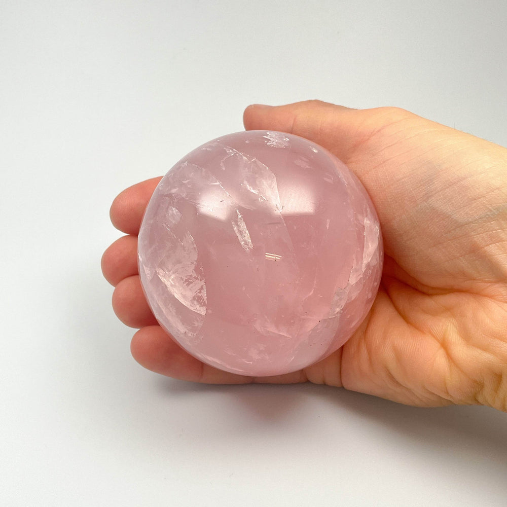 Rose Quartz Sphere-Rocks and Gems Canada