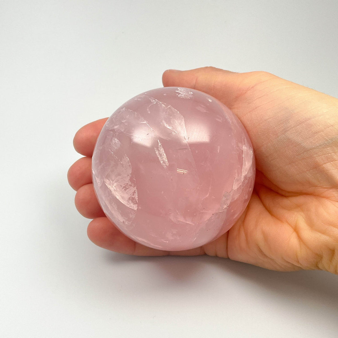 Rose Quartz Sphere-Rocks and Gems Canada